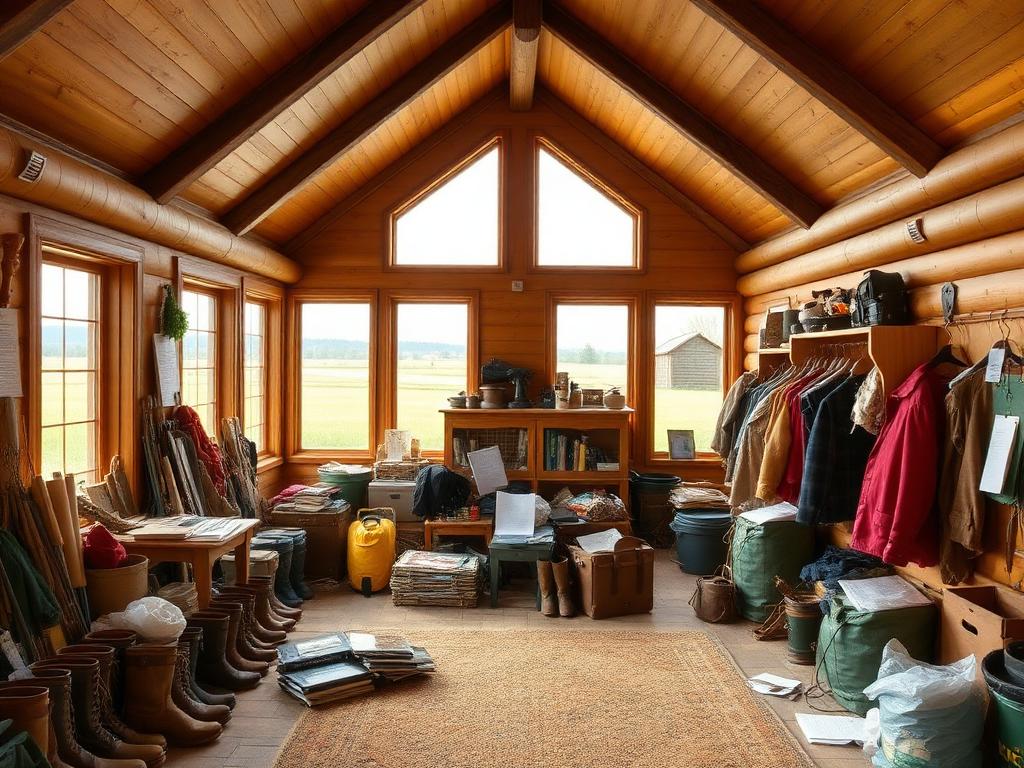 Acreages & rural declutter and staging example — original