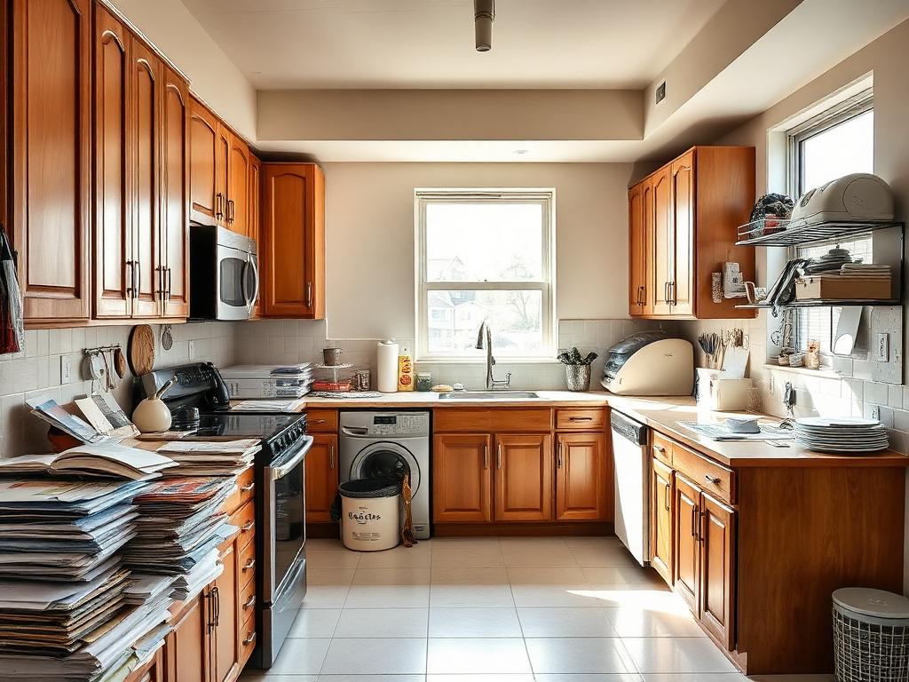 Condo Townhouses declutter and staging example — original