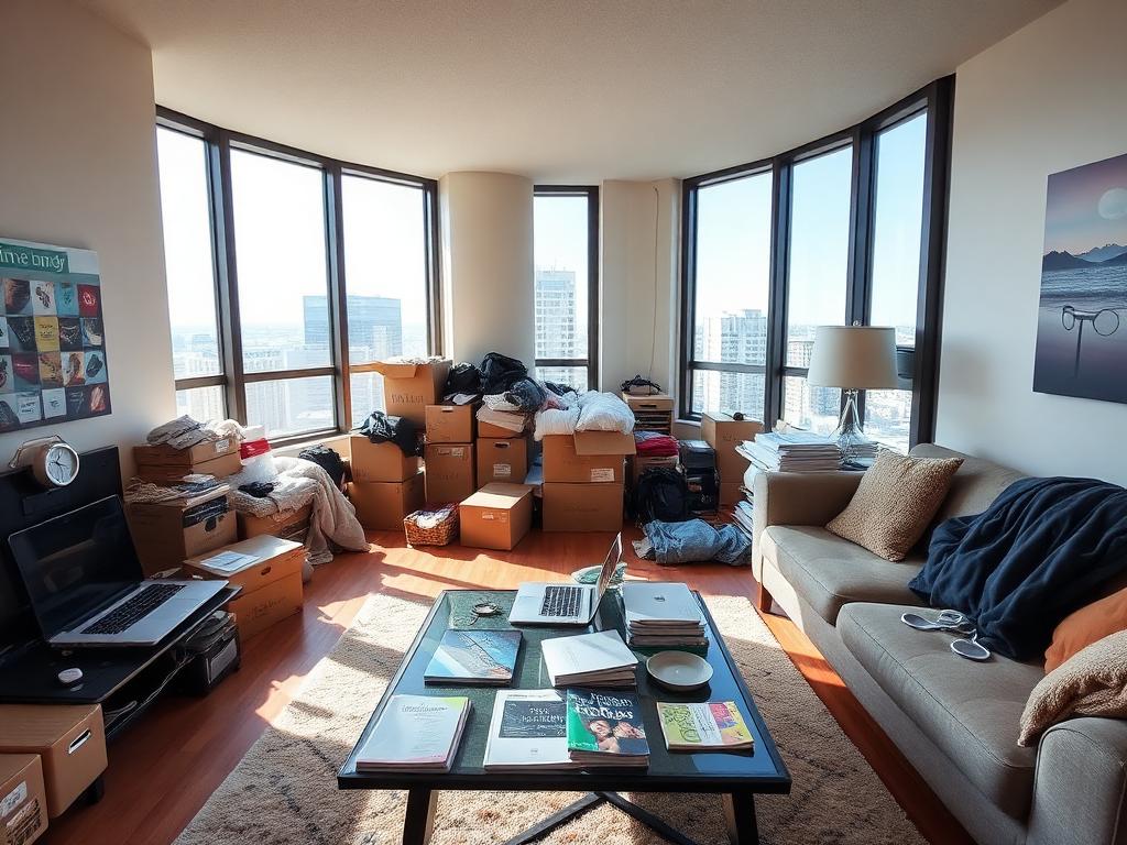 Condo Apartments declutter and staging example — original