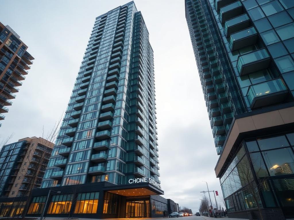 Condo Apartments evening lights example — original