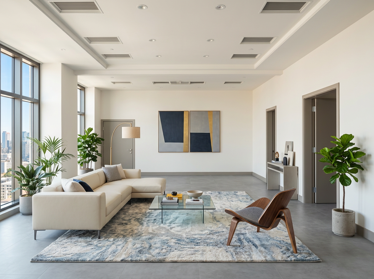 Pre-construction declutter and staging example — enhanced