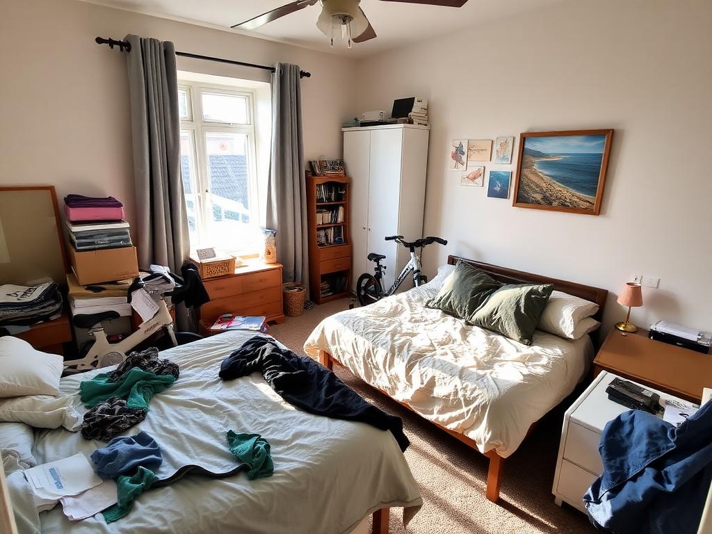 Semi-Detached & Duplex declutter and staging example — original