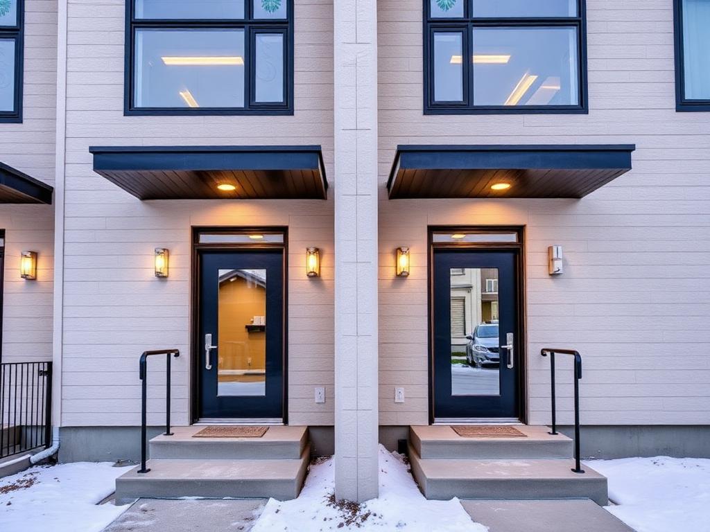 Semi-Detached & Duplex evening lights example — original