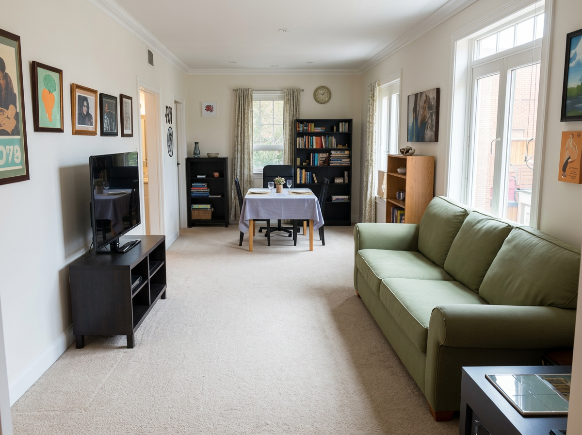 Townhouses (Freehold) declutter and staging example — enhanced